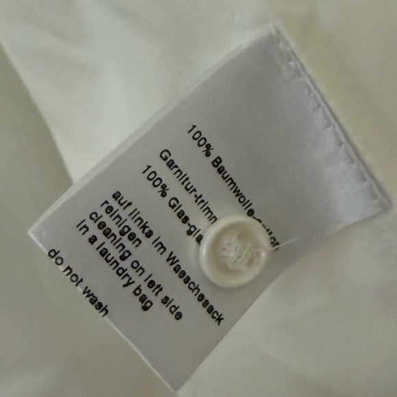 Button-Up Shirt with Detachable Rhinestone Stud Collar by Akris Punto -Sz 4- - Picture 12 of 12